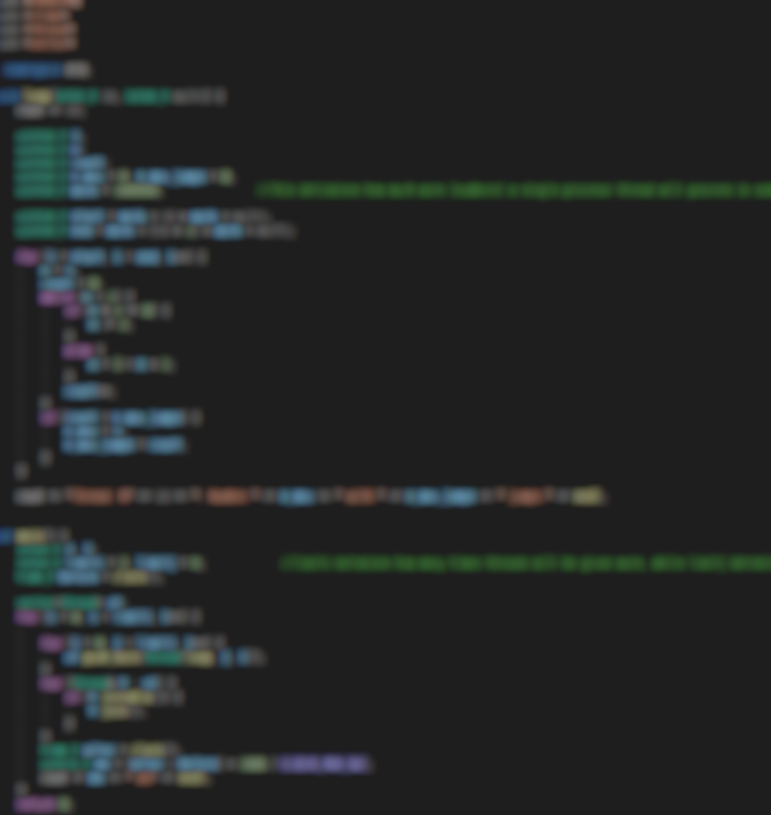Screenshot of C# code
